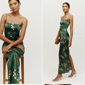 Reformation Frankie Silk Dress size 0